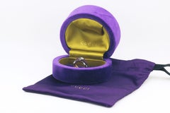 Gucci Ouroboros Gemstone 18k Yellow Gold Kingsnake Three Band Ring Size 5.25