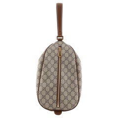 Gucci Oval Clutch GG Coated Canvas