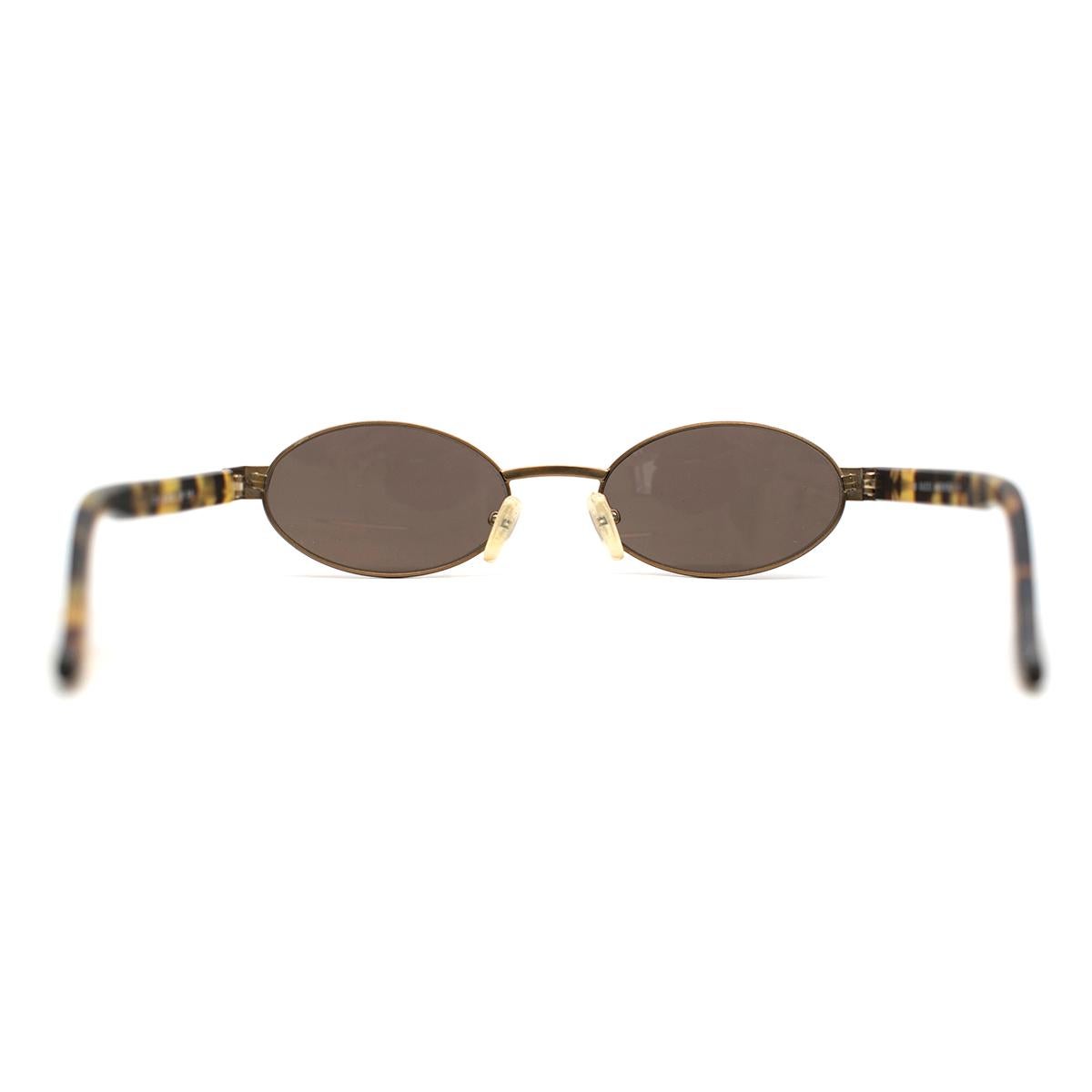 Women's or Men's Gucci Oval Tortoise Shell Sunglasses