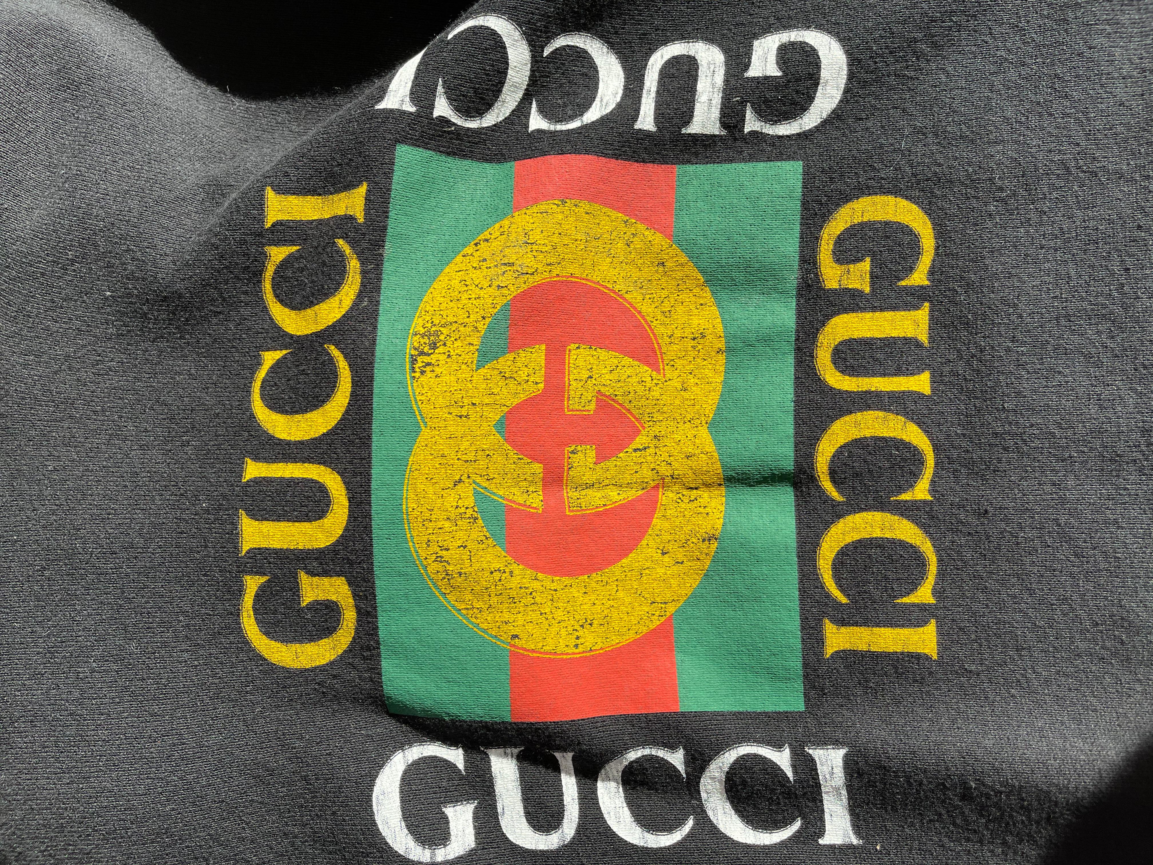 Gucci Sweatshirt mit übergroßem Logo - Large (454585) 5