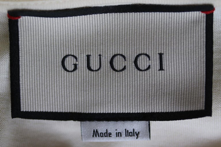 Gucci Oversized Logo-Print Embroidered Cotton T-Shirt at 1stDibs ...