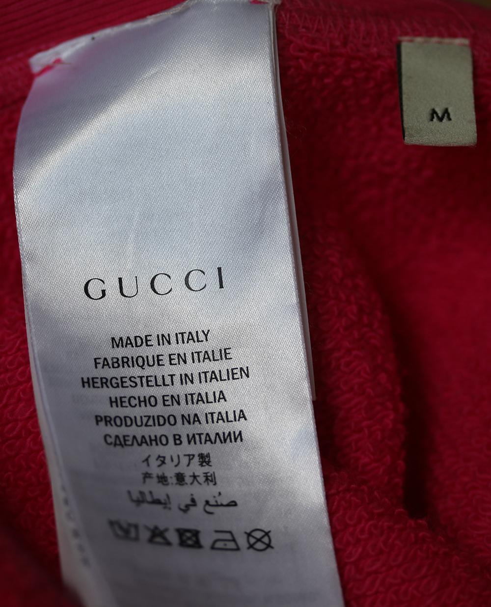 Gucci Oversized Logo-Printed Cotton-Terry Sweatshirt  In Excellent Condition In London, GB