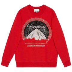 Gucci Oversized Paramount-Logo Cotton Sweatshirt