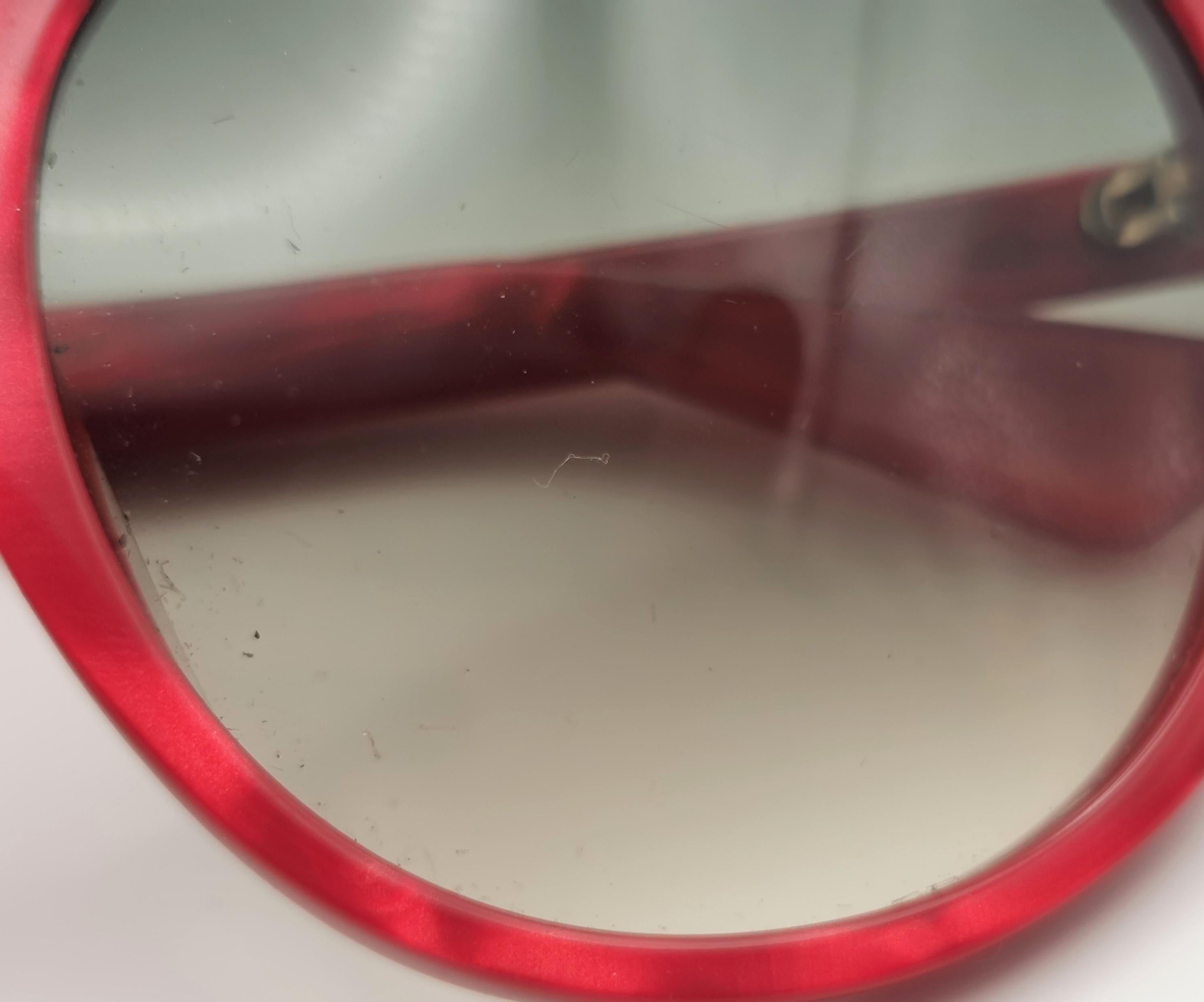 Lunettes de soleil surdimensionnées Gucci, rouge et or. Abeille 3