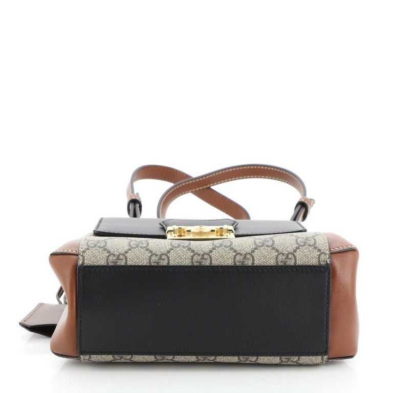 Gucci Padlock Backpack GG Coated Canvas and Leather Mini at 1stDibs