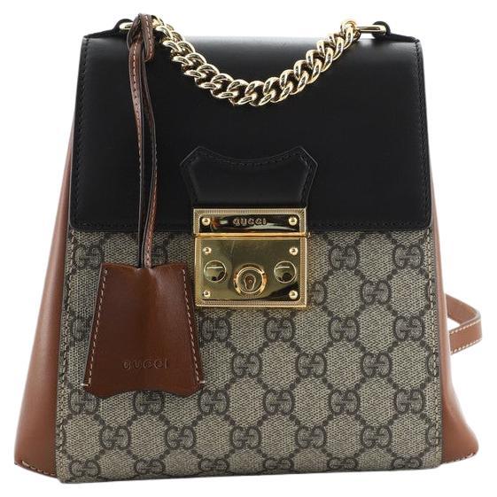 Gucci Padlock Backpack GG Coated Canvas and Leather Mini