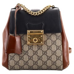 Gucci Padlock Backpack GG Coated Canvas and Leather Mini