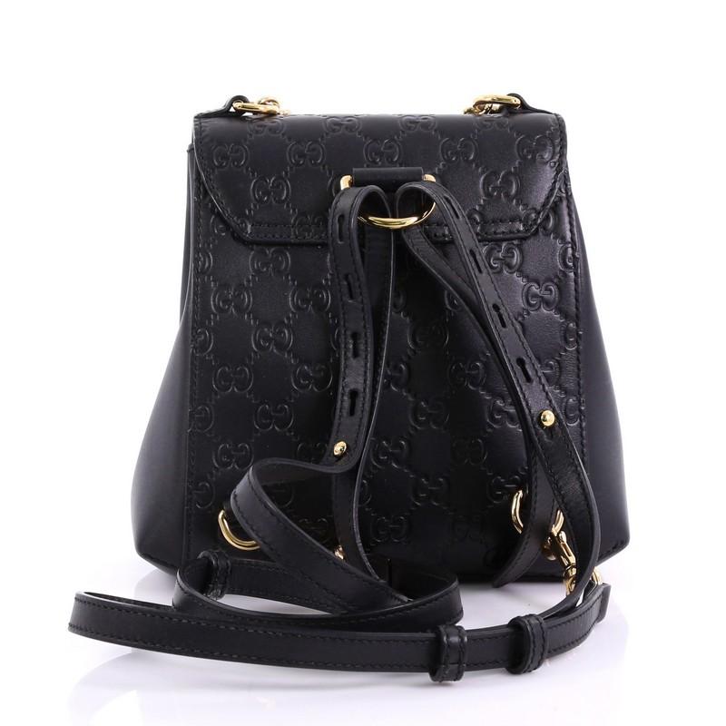 Gucci Padlock Backpack Guccissima Leather Mini In Good Condition In NY, NY