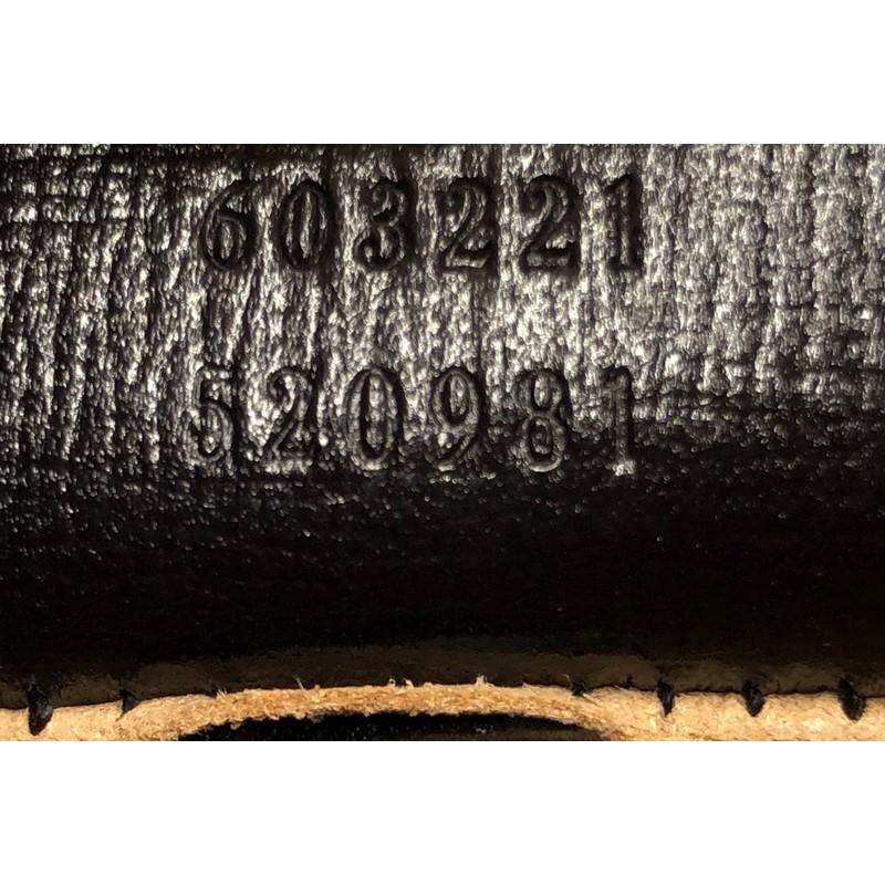 Black Gucci Padlock Bamboo Shoulder Bag Leather Small