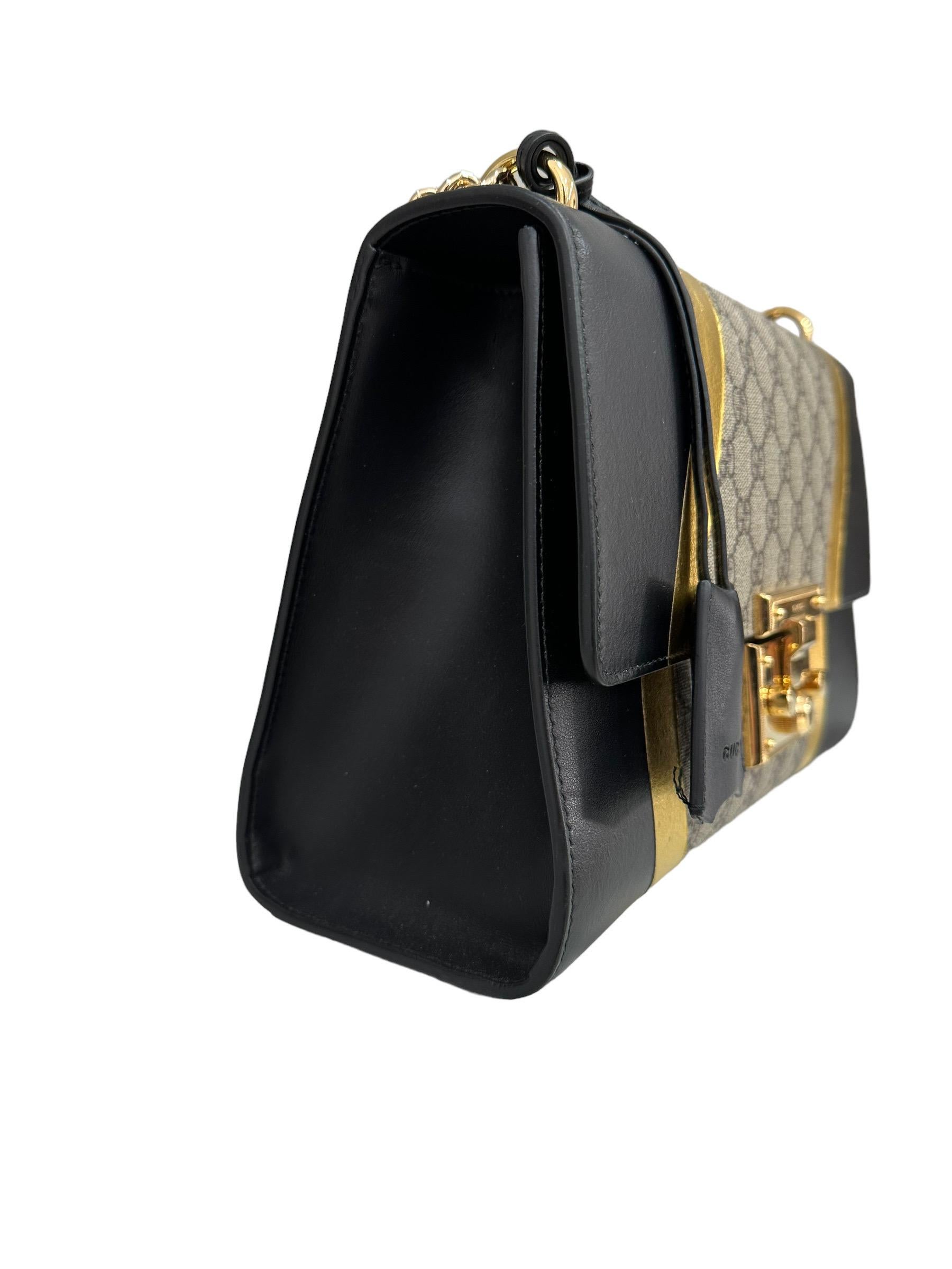 Women's Gucci Padlock Bicolor Gold Crossbody Bag