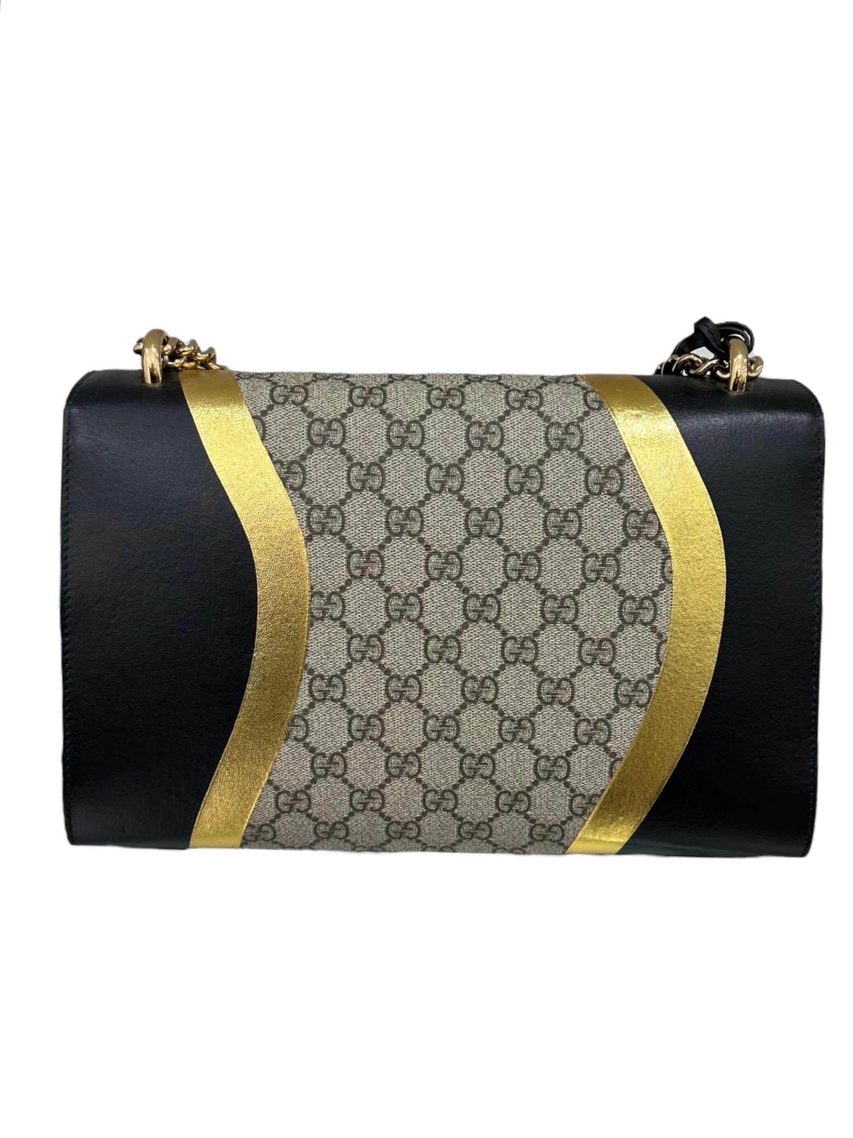 Gucci Padlock Bicolor Gold Crossbody Bag 3