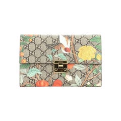 Gucci Padlock Clutch Tian Print GG Coated Canvas