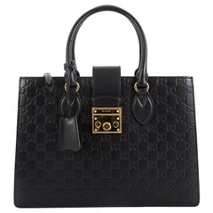 Gucci Padlock Convertible Tote Guccissima Leather Medium