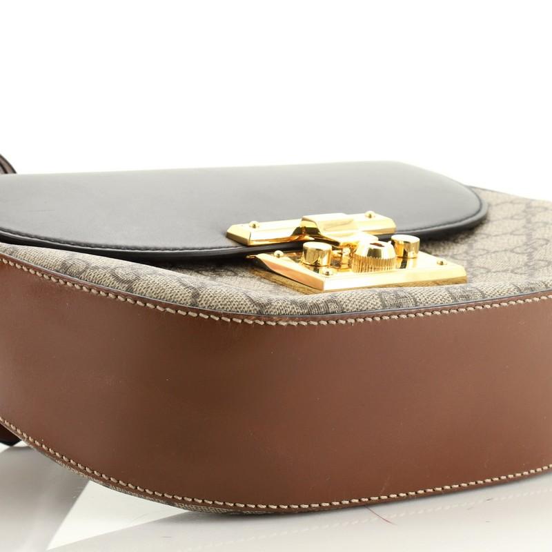 Gucci  Padlock Saddle Shoulder Bag GG Coated Canvas and Leather Medium 1