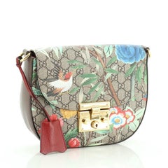 Gucci - Sac à bandoulière cadenas Tian Print GG Coated Canvas Medium