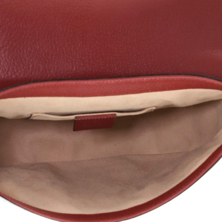 Gucci Padlock Saddle Shoulder Bag Tian Print GG Coated Canvas Medium at