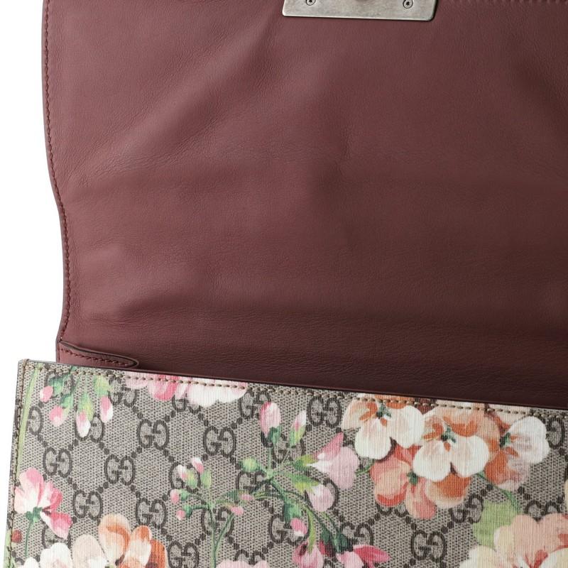 Women's or Men's Gucci Padlock Shoulder Bag Blooms Print GG Coated Canvas Medium