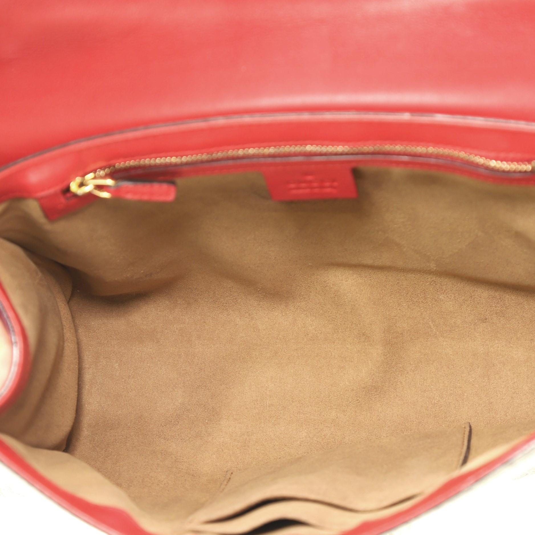 Gucci Padlock Shoulder Bag GG Coated Canvas and Leather Medium 6