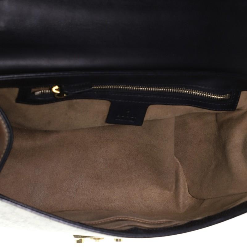 Women's or Men's Gucci Padlock Shoulder Bag GG Coated Canvas and Leather Medium