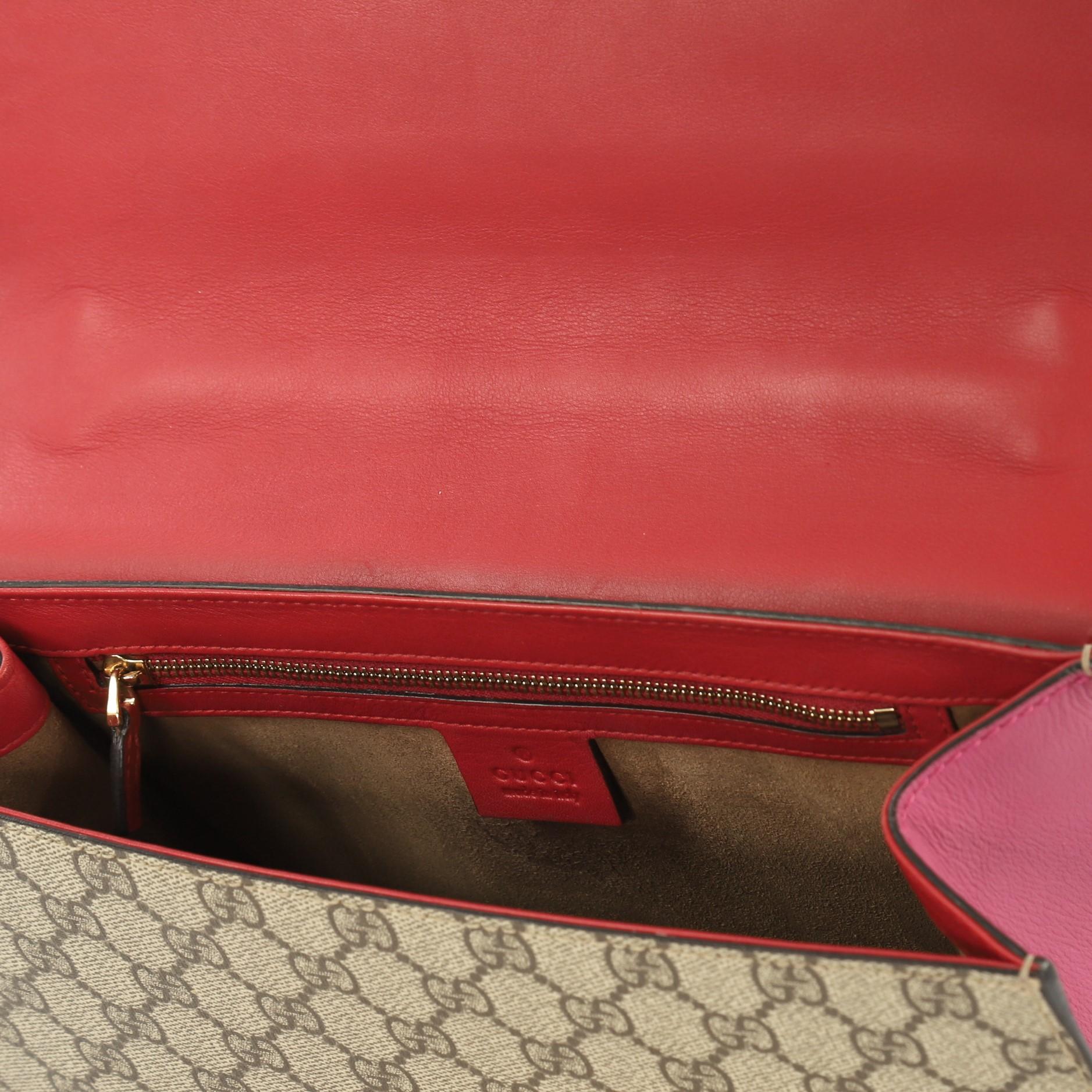 Gucci Padlock Shoulder Bag GG Coated Canvas and Leather Medium 4