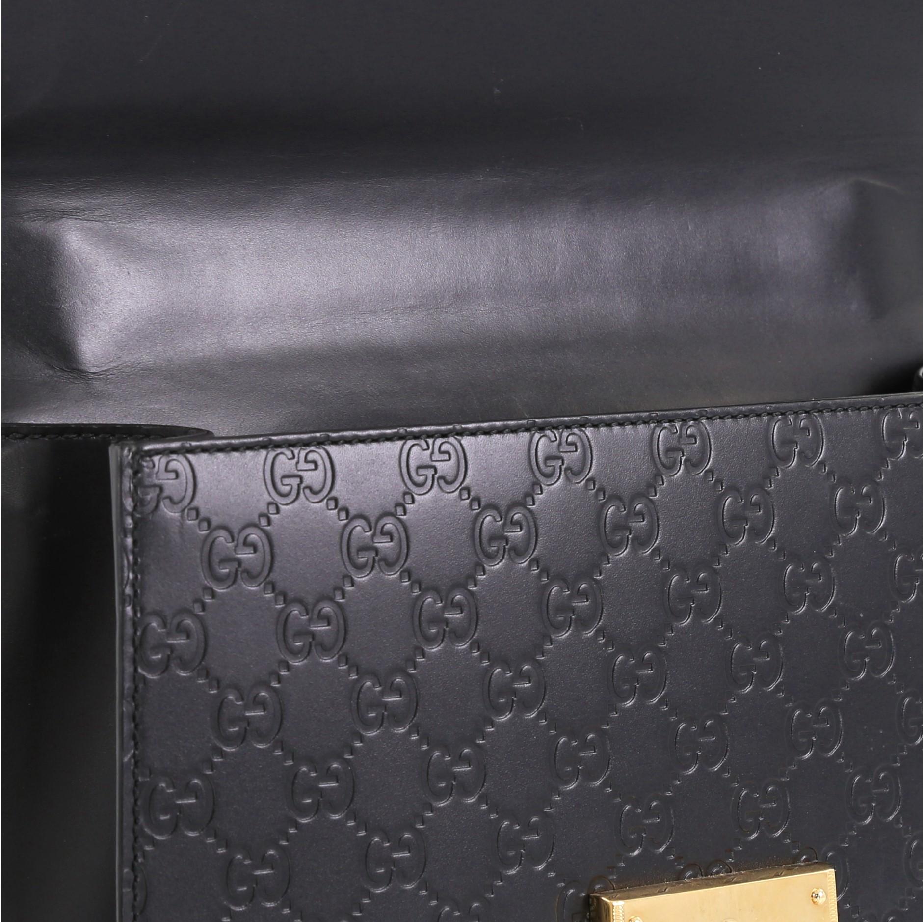 Women's Gucci Padlock Shoulder Bag Guccissima Leather Medium