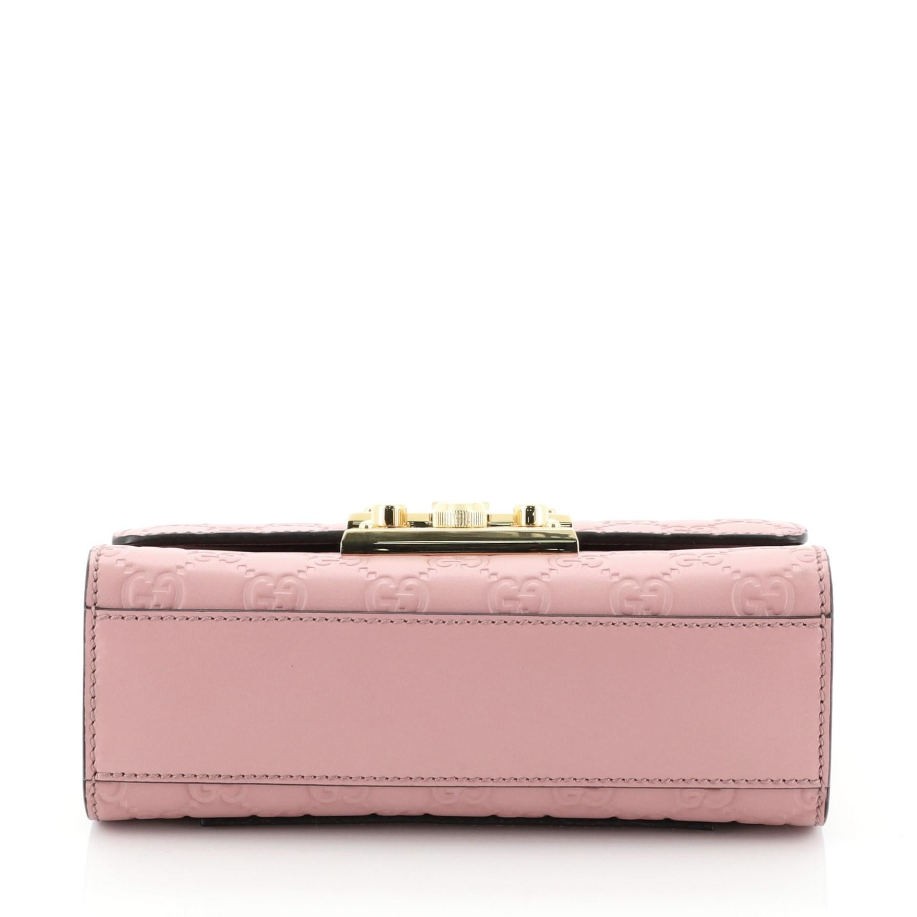 Gucci Padlock Shoulder Bag Guccissima Leather Small In Good Condition In NY, NY