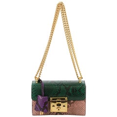 Gucci Padlock Umhängetasche Python Small