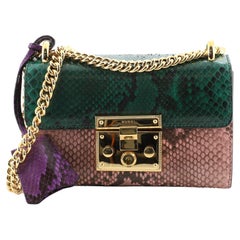 Gucci Padlock Umhängetasche aus Python Klein