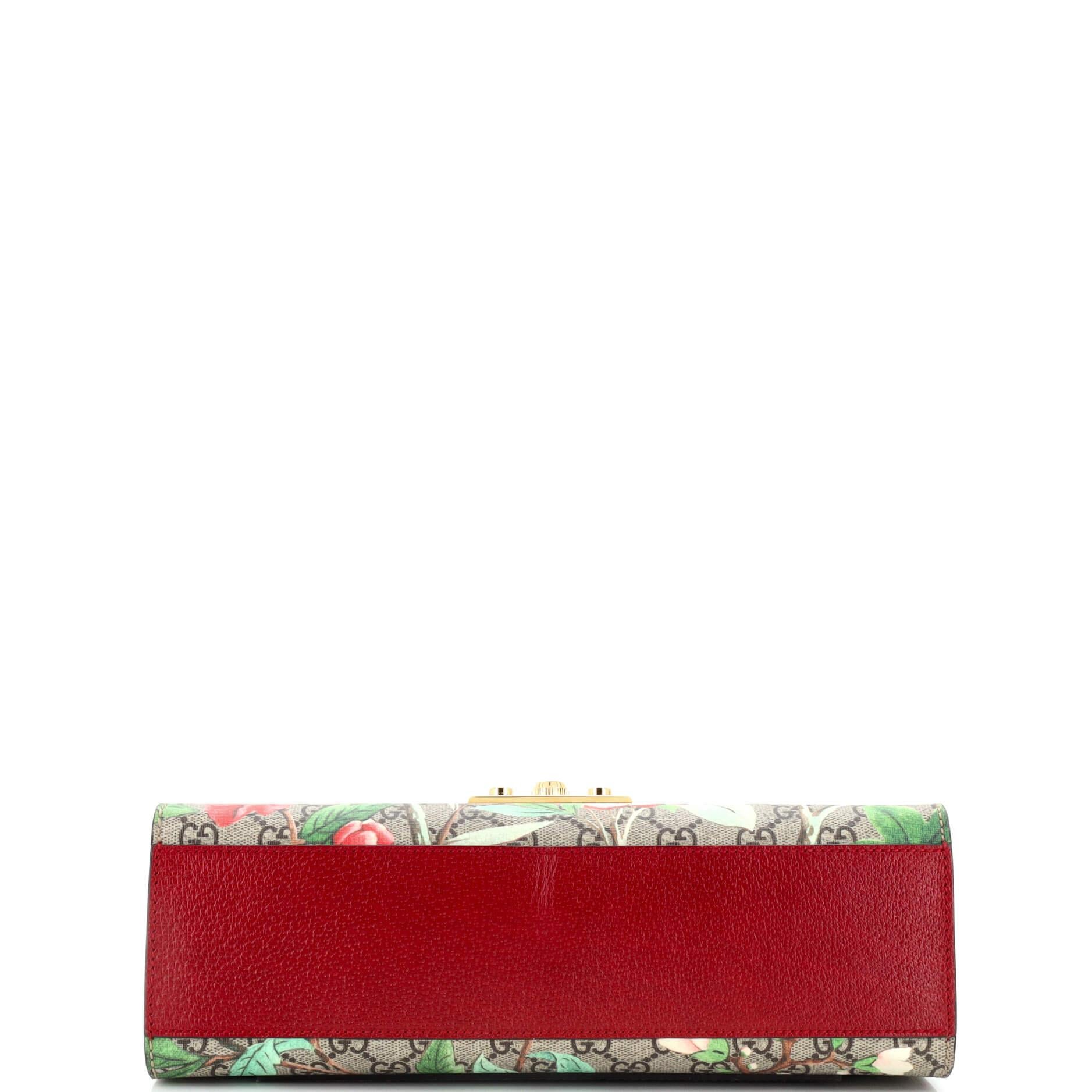Women's or Men's Gucci Padlock Shoulder Bag Tian Print GG Coated Canvas Medium