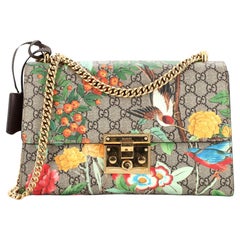 Gucci Padlock Shoulder Bag Tian Print GG Coated Canvas Medium