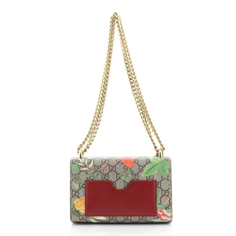 gucci padlock floral bag