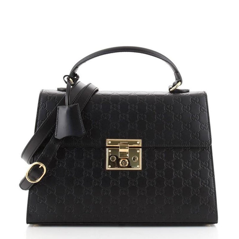 Gucci Padlock Top Handle Bag Guccissima Leather Medium at 1stDibs