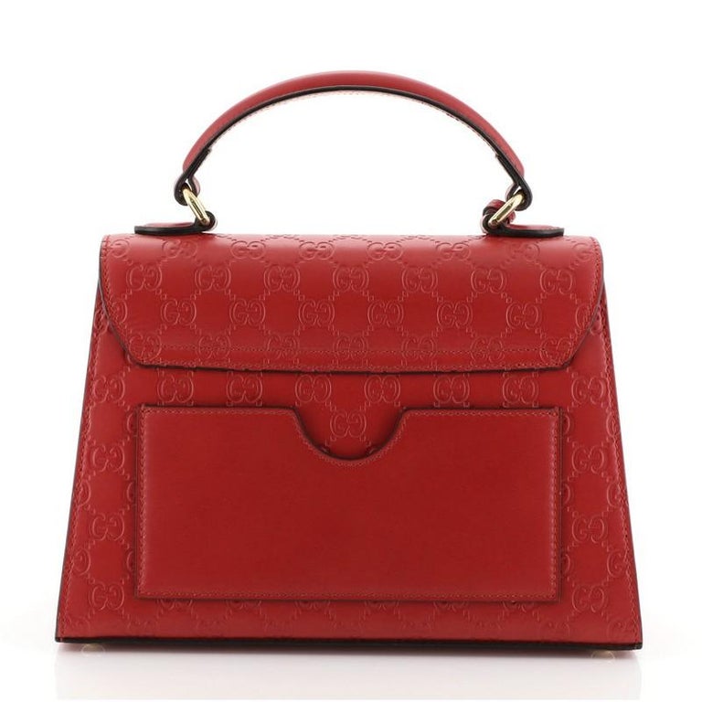 Gucci Padlock Top Handle Bag Guccissima Leather Small at 1stDibs