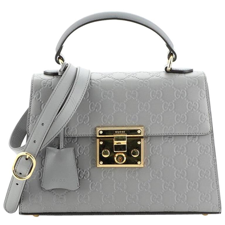 Gucci Padlock Top Handle Bag Guccissima Leather Small at 1stDibs