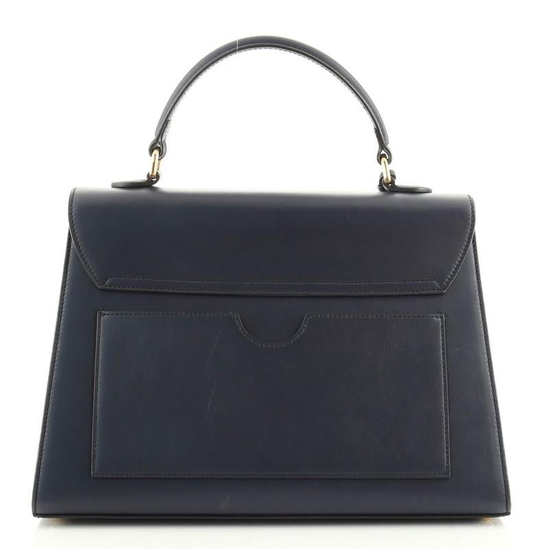 Black Gucci  Padlock Top Handle Bag Leather Medium