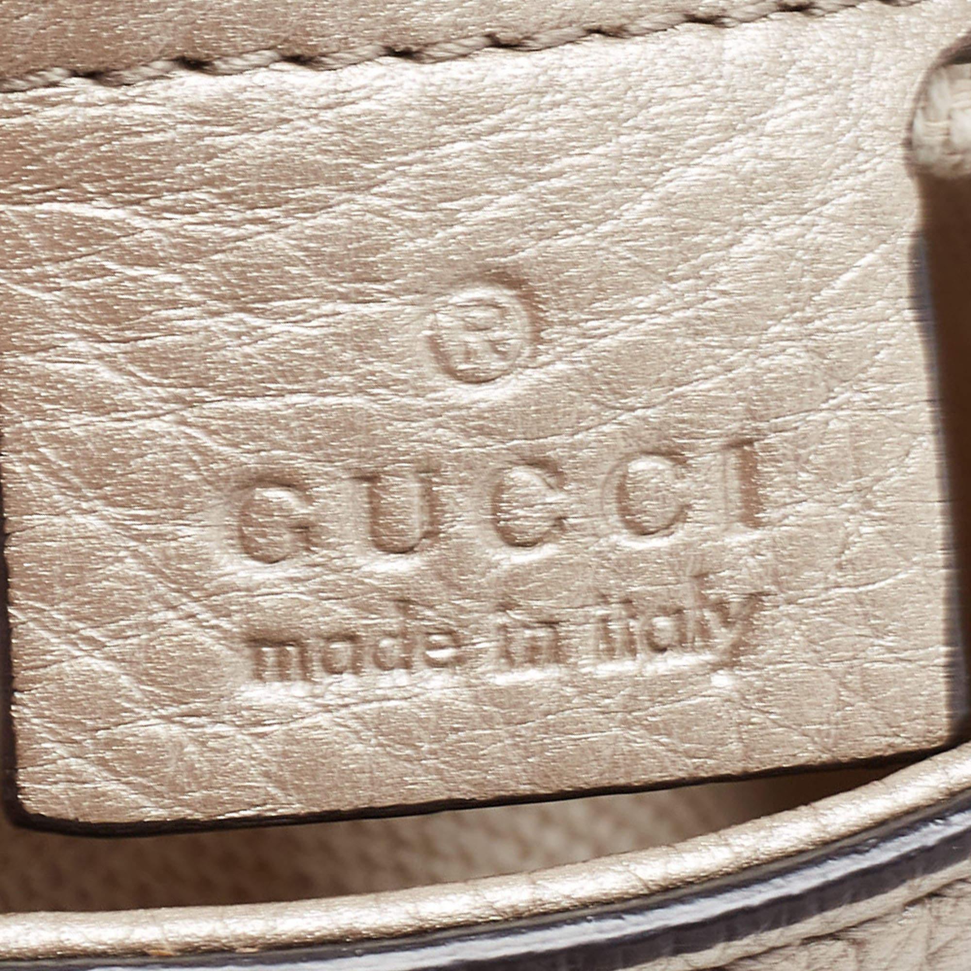 Gucci Pale Gold Leather Medium Soho Chain Tote 5