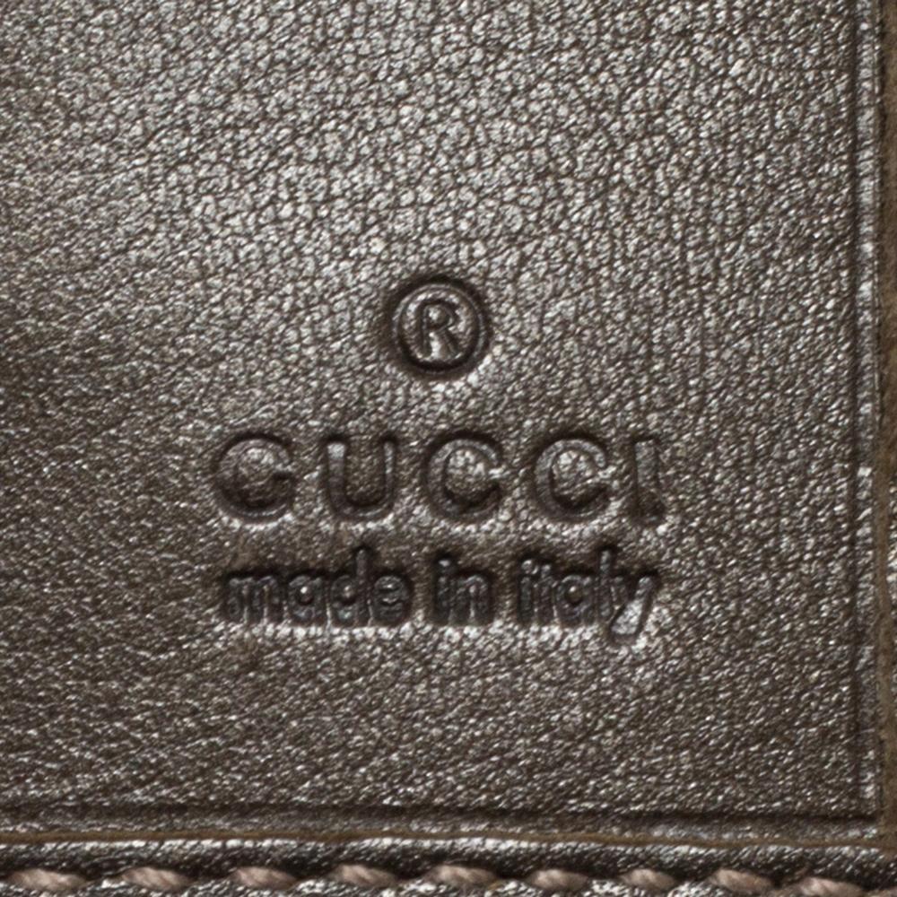 Gucci Pale Green Imprime Canvas Interlocking G Continental Wallet 4