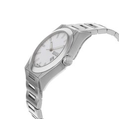 Gucci Pantheon White Sticks Dial Tonneau Steel Quartz Men's Watch YA115210