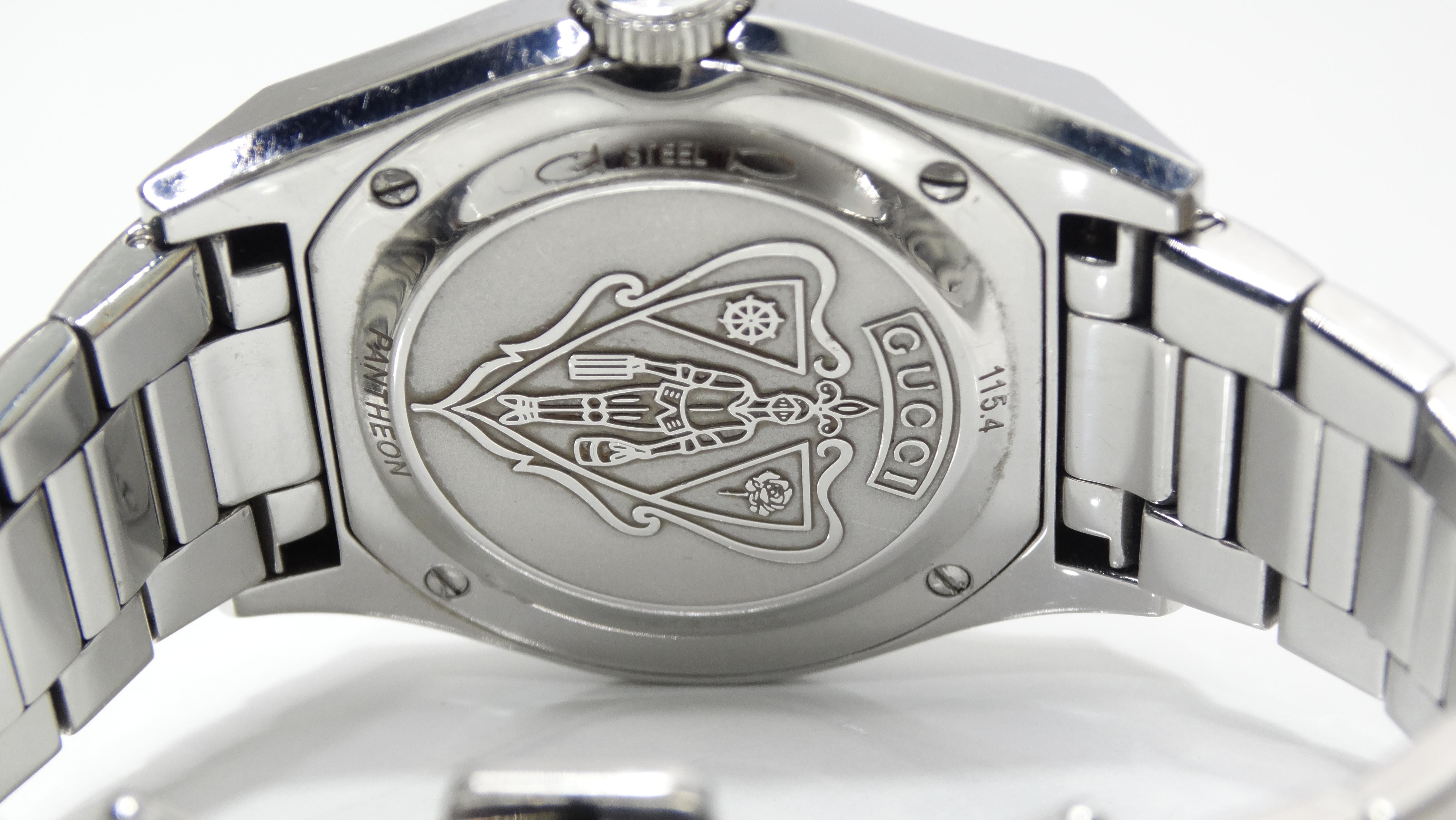 silver gucci watch