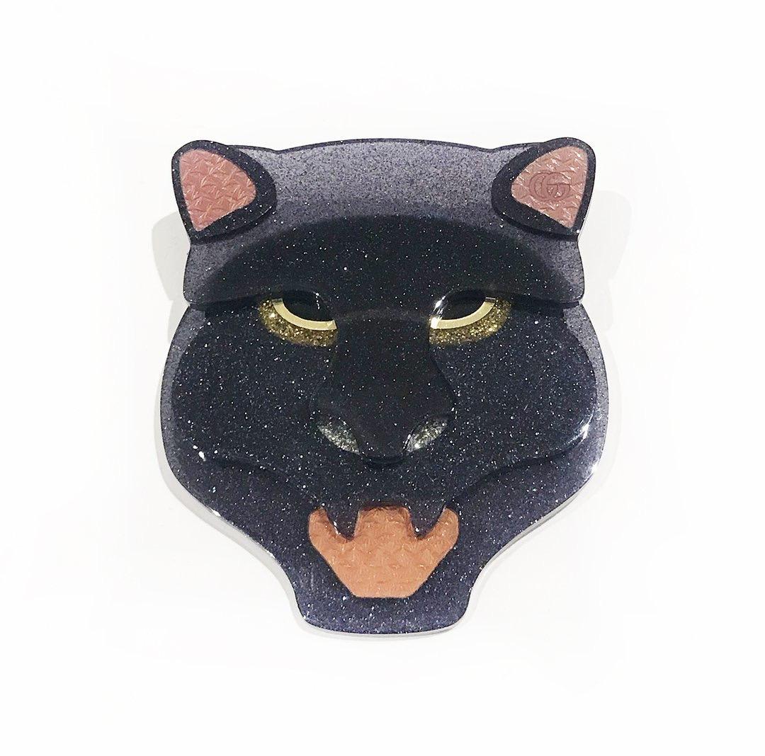 gucci cat brooch