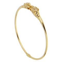 Gucci Panther Diamond Yellow Gold Necklace