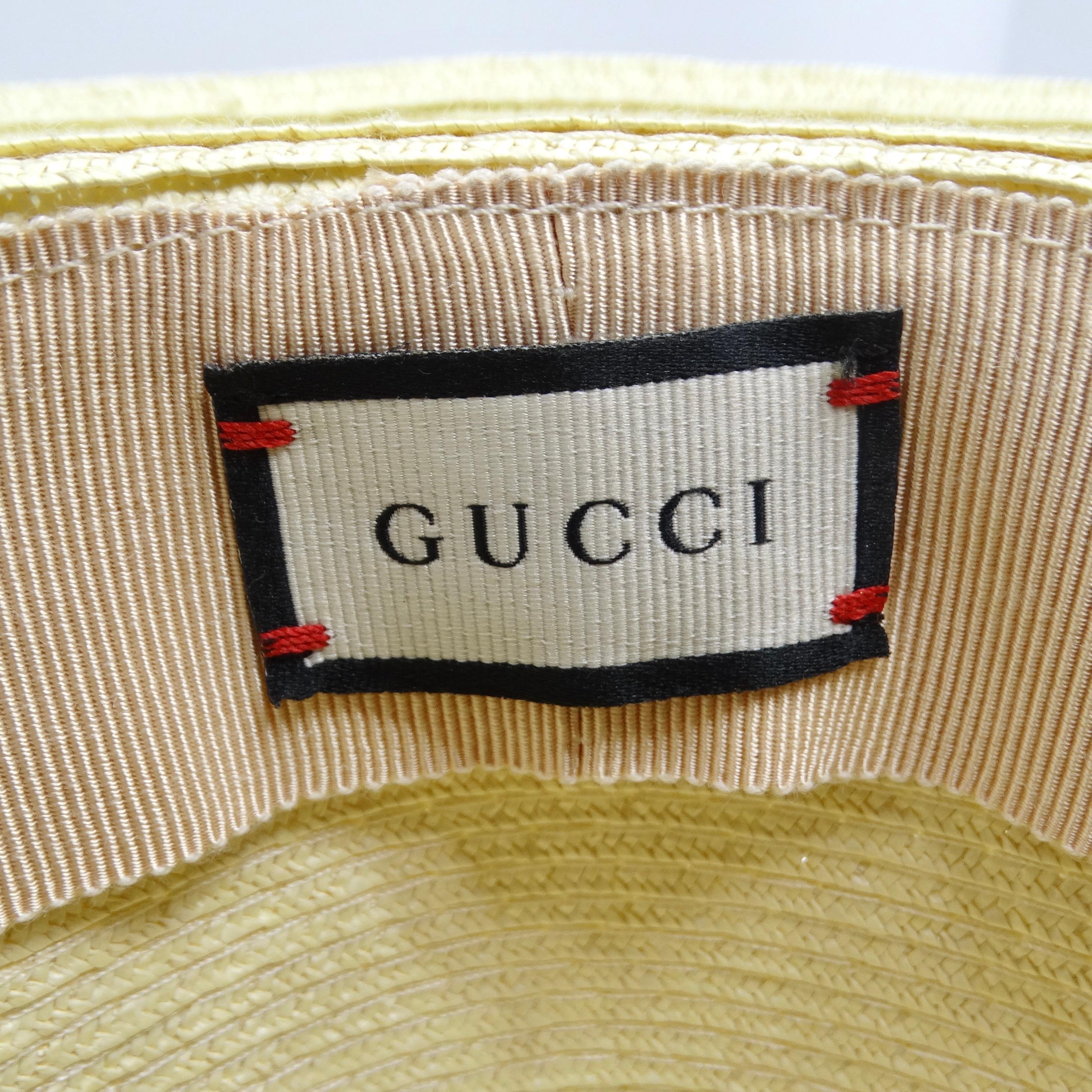 Gucci Papier Hut mit breiter Krempe im Angebot 7