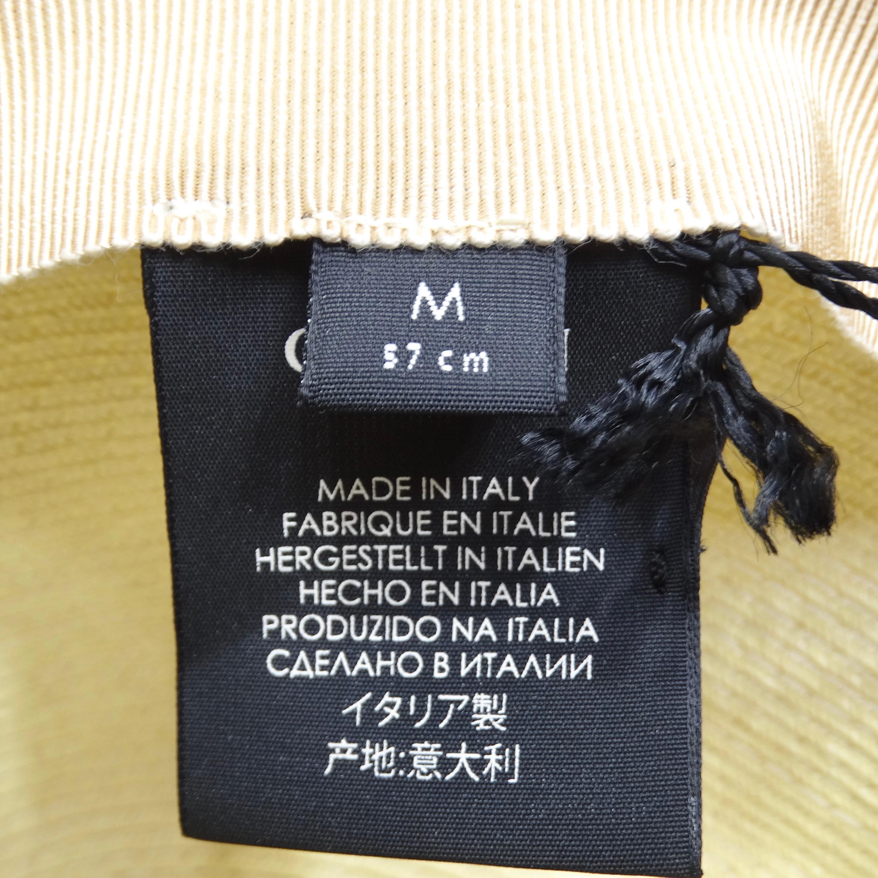 Gucci Papier Hut mit breiter Krempe im Angebot 8