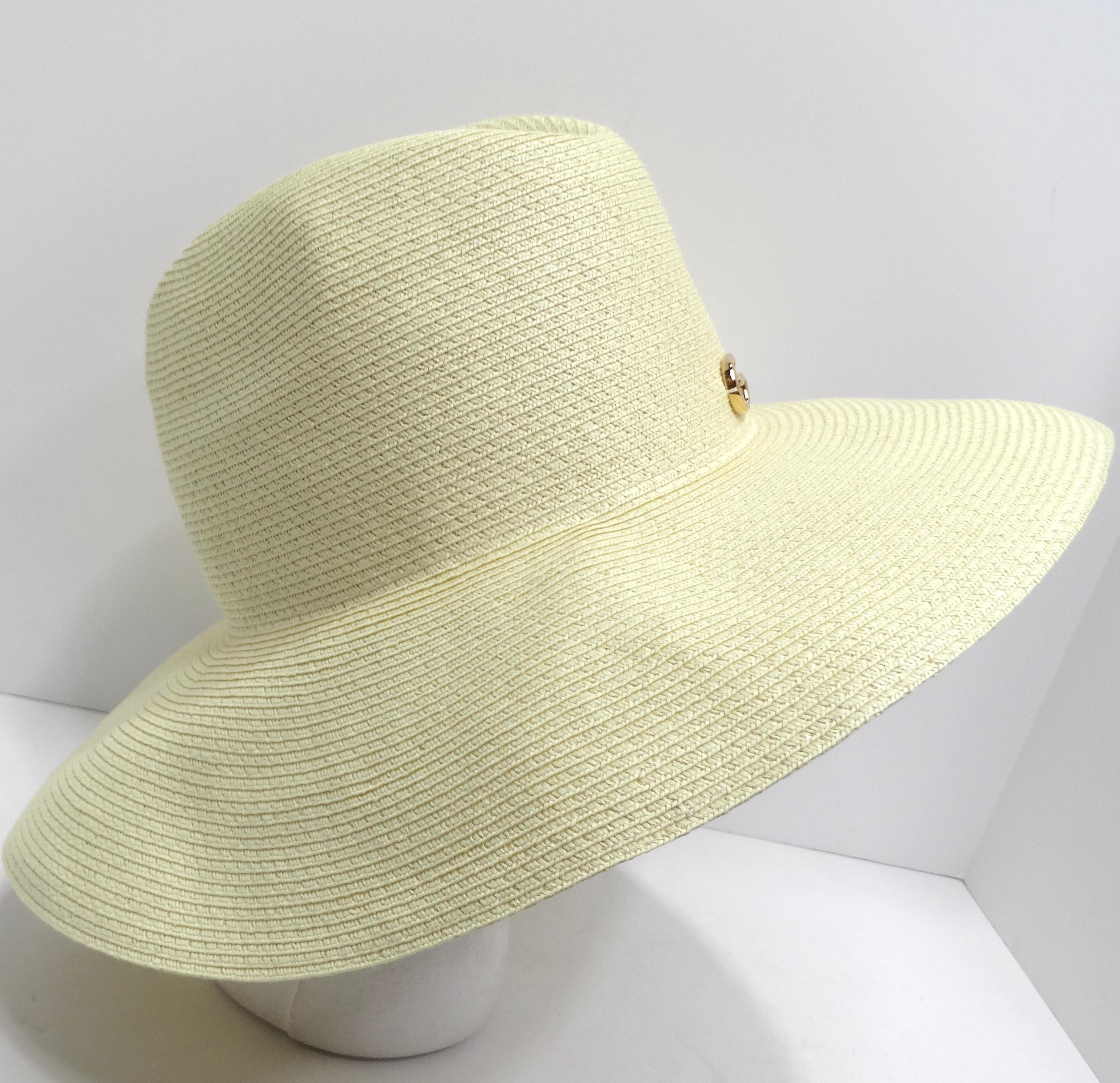Gucci Papier Hut mit breiter Krempe für Damen oder Herren im Angebot