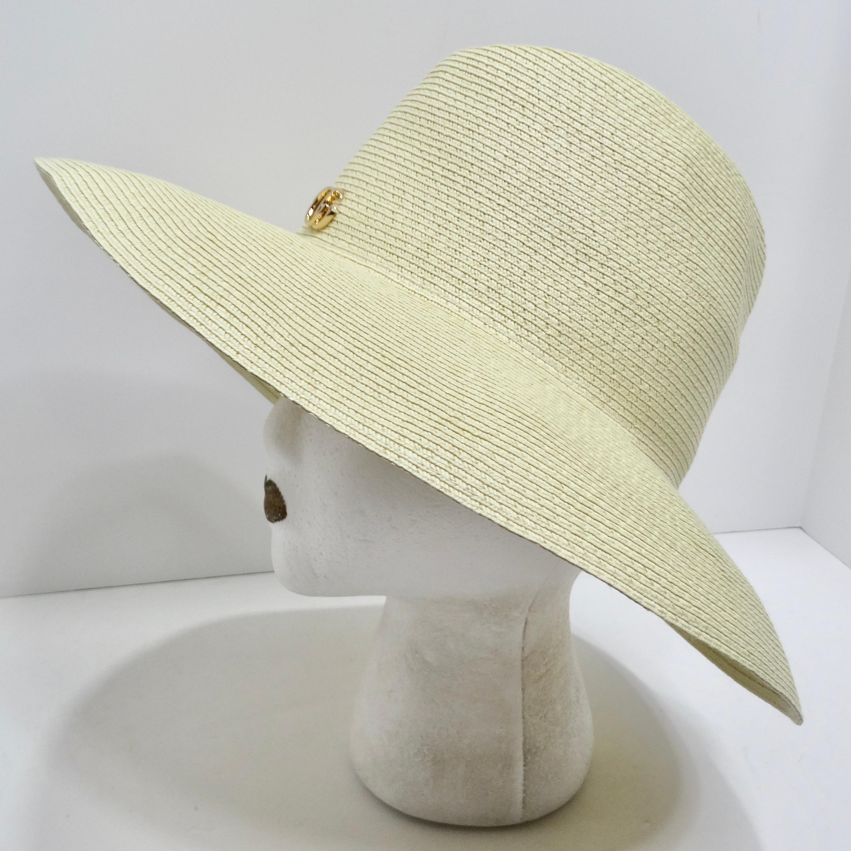 Gucci Papier Hut mit breiter Krempe im Angebot 2