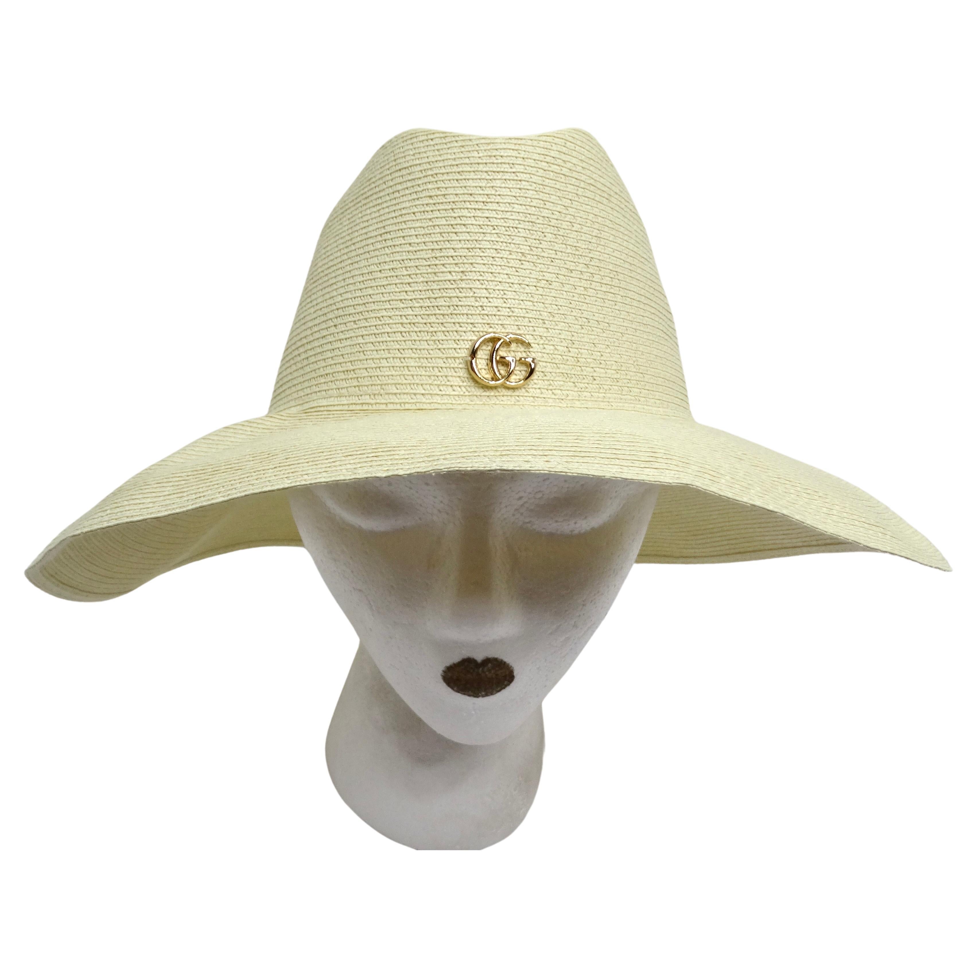 Gucci Papier Hut mit breiter Krempe im Angebot