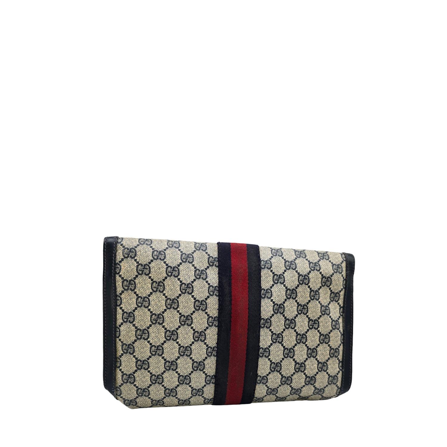 Gucci Parfums Vintage 70 s GG Clutch Tasche