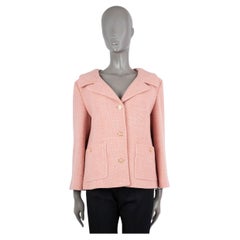 GUCCI pastel pink wool 2022 TWEED Blazer Jacket 40 S