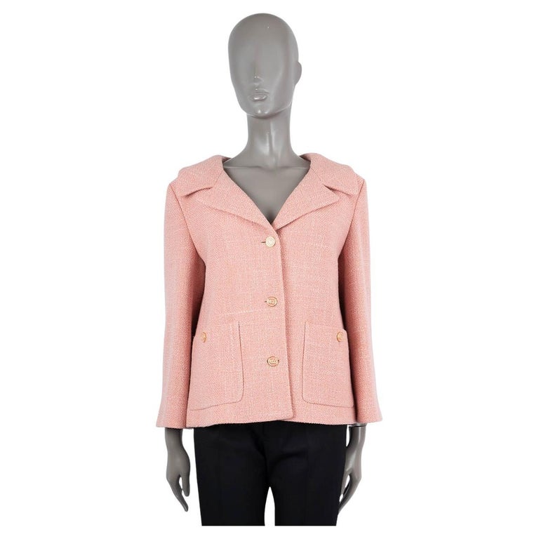 Louis Feraud Pink Light Wool Blazer For Sale at 1stDibs