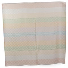GUCCI pastel viscose RAINBOW GG MONOGRAM JACQUARD Shawl Scarf